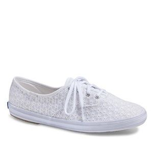 Keds Mini Daisy White Sneakers, Size 8